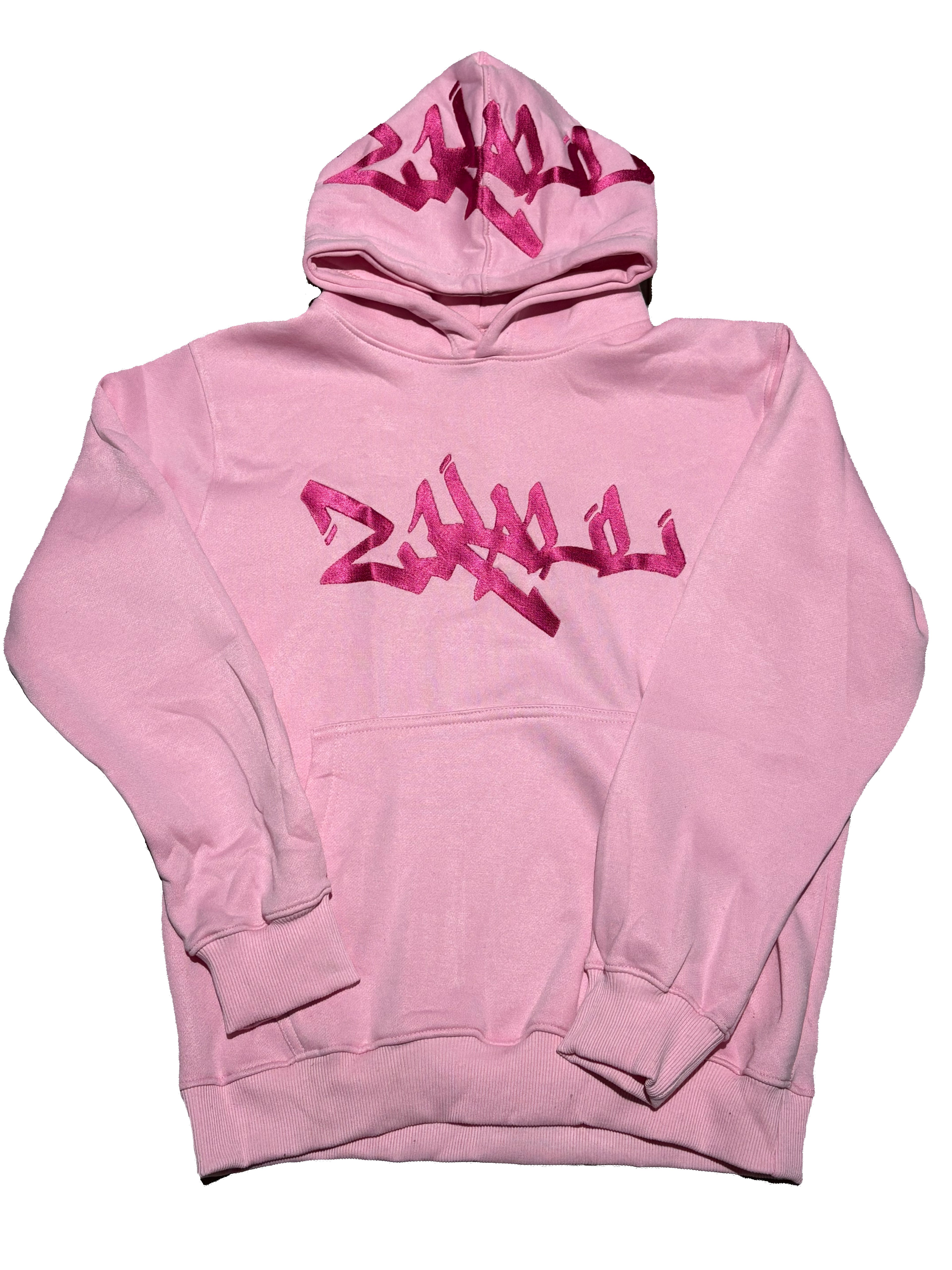 Baby Pink and Pink Hoodie