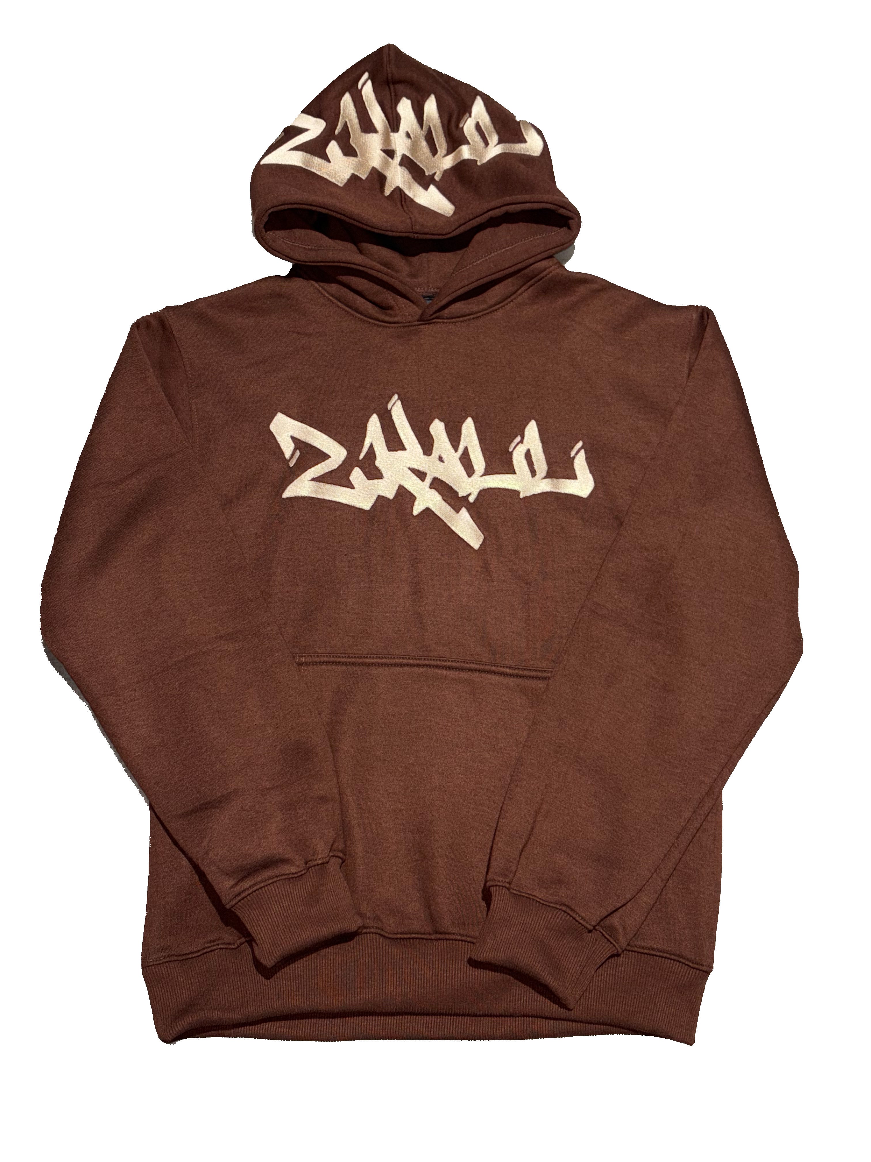 Brown and Beige Hoodie